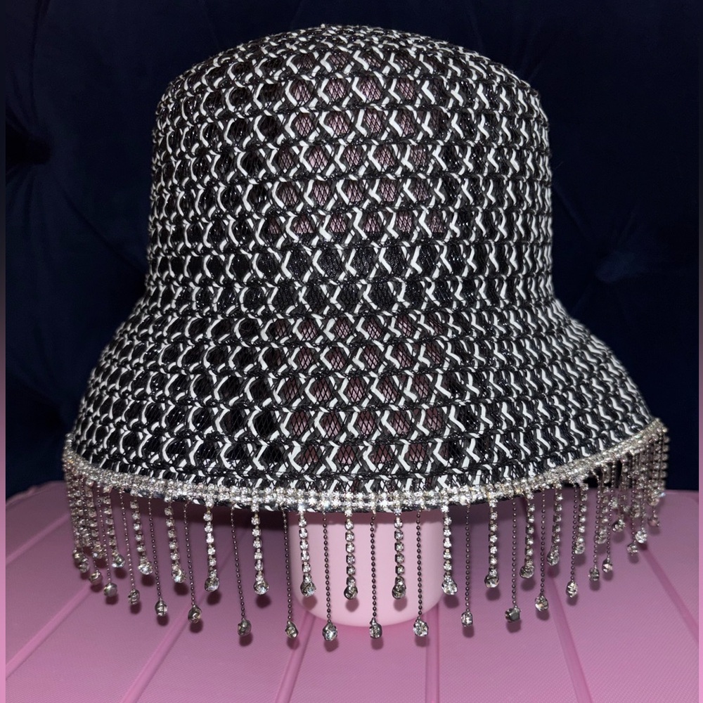 Elegant Black and Silver Women's Hat